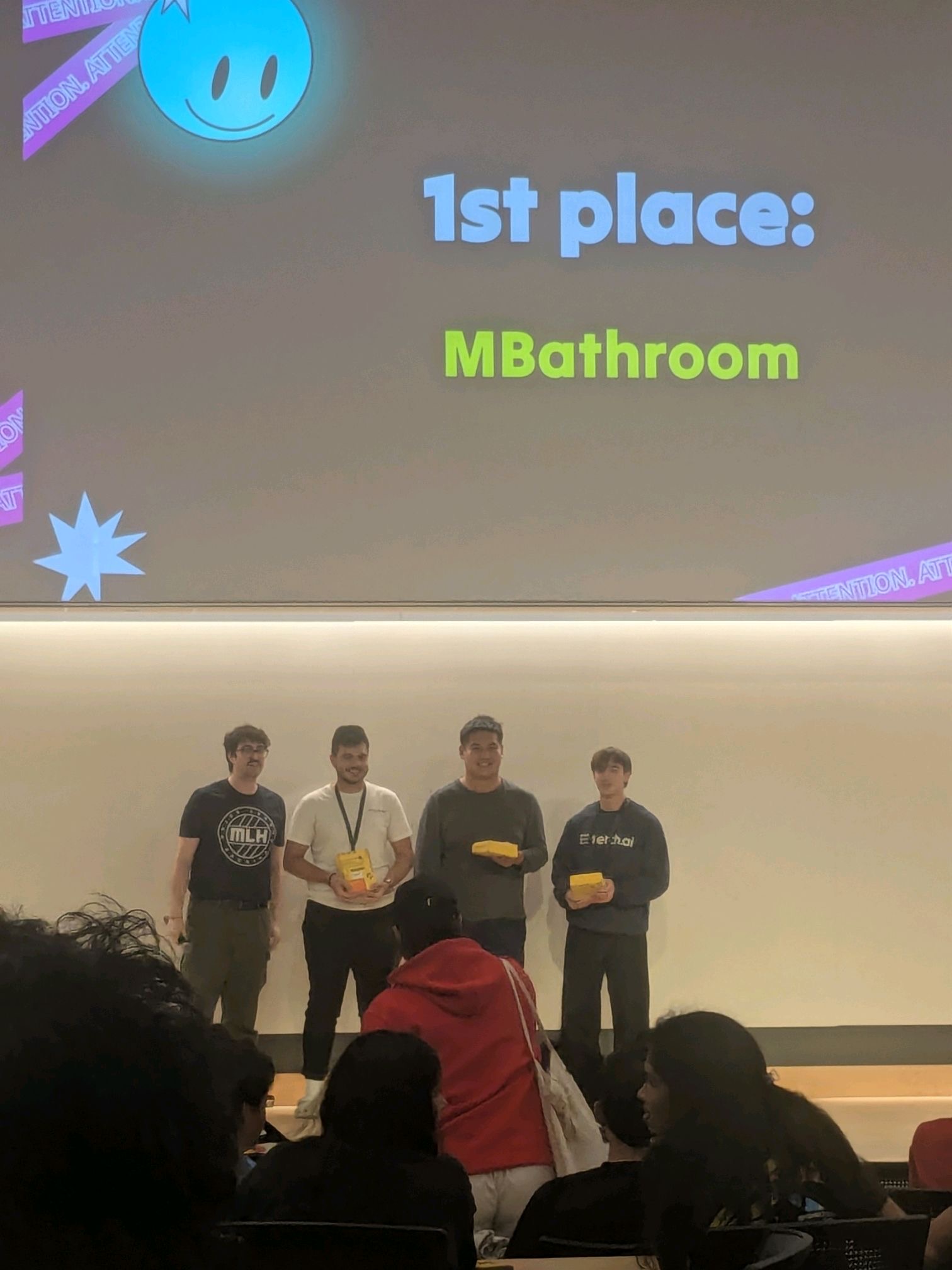 MBathroom team winning Cloudflare Best AI Application